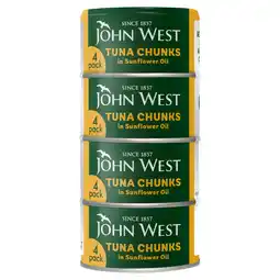 Morrisons John West Tuna Chunks In Sunflower Oil offer