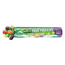 Iceland Rowntree's Fruit Pastilles Vegan Friendly Sweets Giant Tube 115g offer