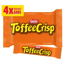 Iceland Toffee Crisp Milk Chocolate Bar 4 Pack Multipack 124g offer