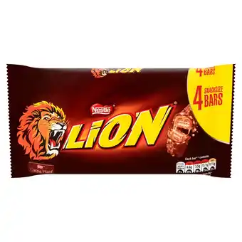 Iceland Lion Milk Chocolate Snacksize Bar 4 Pack Multipack 120g offer