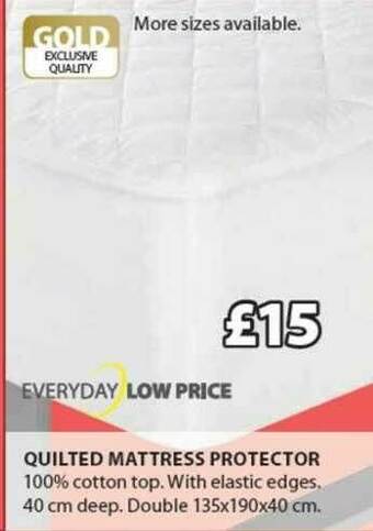 JYSK Quilted Mattress Protector offer