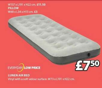 JYSK Lunen Air Bed offer