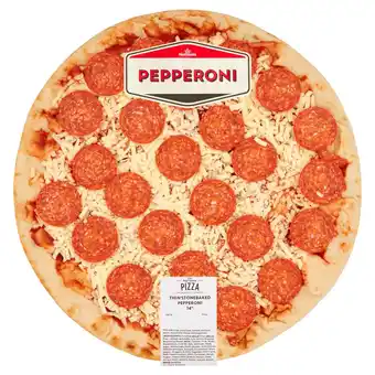 Morrisons Market Street Pepperoni Thin Stonebaked 14 Pizza offer