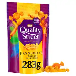 Iceland Quality Street Golden Selection Chocolate Share Bag 283g offer