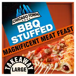 Iceland Chicago Town Takeaway Stuffed Crust Magnificent Meat Feast Pizza 640g offer