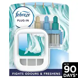 Morrisons Febreze 3vol Starter Kit Fresh Linen offer