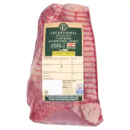 Asda Exceptional by ASDA British Beef Topside Roasting Joint (Typically 1.4kg) offer