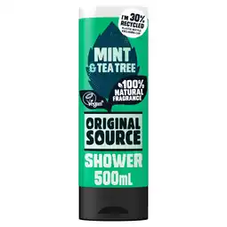 Sainsbury's Original Source Mint Tea Tree Shower Gel 500ml offer