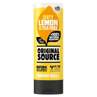 Sainsbury's Original Source Lemon Shower Gel 500ml offer