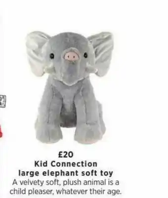 Asda Kit Connection Large Elephant Soft Toy offer