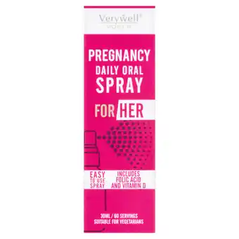 Asda Verywell Women Pregnancy Daily Oral Spray for Her 30ml offer