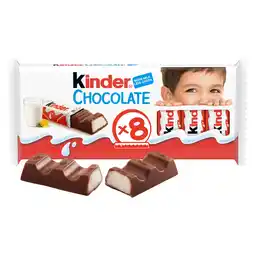 Iceland Kinder Milk Chocolate Fun Size Treat Snack Bars Multipack 8 x 12.5g offer