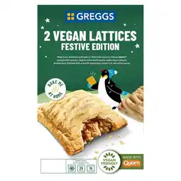 Iceland Greggs 2 Vegan Festive Bakes 304g offer