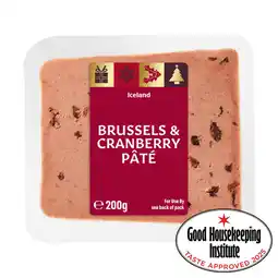 Iceland Iceland Brussels & Cranberry Pâté 200g offer