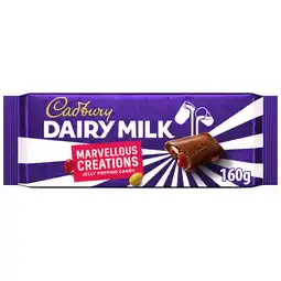 Iceland Cadbury Dairy Milk Marvellous Creations Jelly Popping Candy Chocolate Bar 160g offer