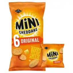 Iceland Jacob's Mini Cheddars 6 Original 138g offer