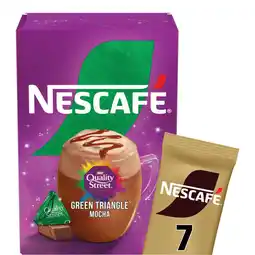 Asda Nescafé Quality Street Green Triangle Hazelnut Flavour Mocha 7 x 19g (133g) offer