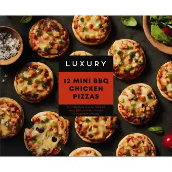 Iceland Iceland Luxury 12 Mini BBQ Chicken Pizzas 396g offer