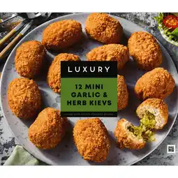 Iceland Iceland Luxury 12 Mini Garlic and Herb Kievs 370g offer