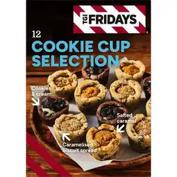 Iceland TGI Fridays 12 Cookie Cup Selection 420g offer