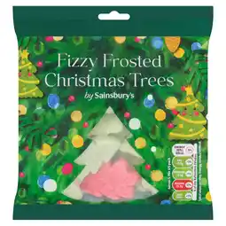 Sainsbury's Sainsbury's Fizzy Frosted Christmas Trees 130g offer