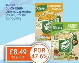 Bestway KNORR Quick soup Chicken/Vegetables offer