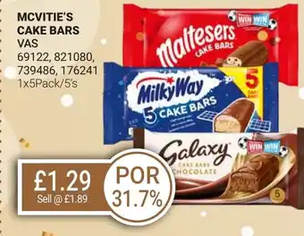 Bestway MCVITIE'S Cake bars offer