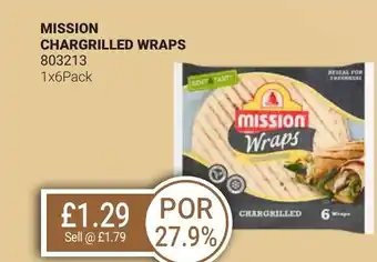 Bestway MISSION Chargrilled wraps offer