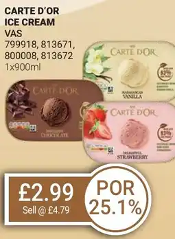 Bestway CARTE D'OR Ice cream offer