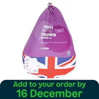 Asda ASDA Small British Turkey Crown 1.5kg - 1.99kg offer