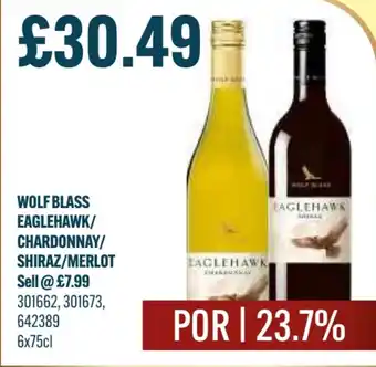 Bestway Wolf blass eaglehawk/ chardonnay/ shiraz/merlot offer