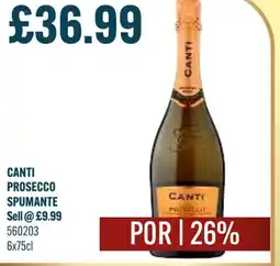 Bestway CANTI Prosecco spumante offer