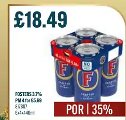 Bestway FOSTERS 3.7% offer