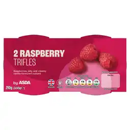 Asda ASDA Raspberry Trifles 2 x 145g (290g) offer