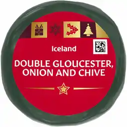 Iceland Iceland Double Gloucester, Onion & Chive 100g offer