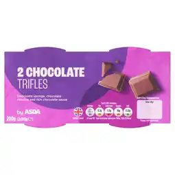 Asda ASDA 2 Chocolate Trifles offer