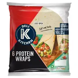 Sainsbury's Deli Kitchen Protein Wraps x6 366g offer