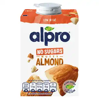 Sainsbury's Alpro No Sugars Nutty Almond 500ml offer