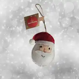 Morrisons Morrisons Hanging Felt Santa Face Decoration offer