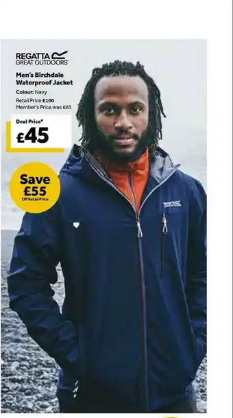 GO Outdoors Men's Birchdale Waterproof Jacket offer
