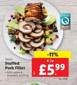 Lidl Deluxe Stuffed Pork Fillet offer