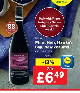 Lidl Pinot Noir, Hawke's Bay, New Zealand offer