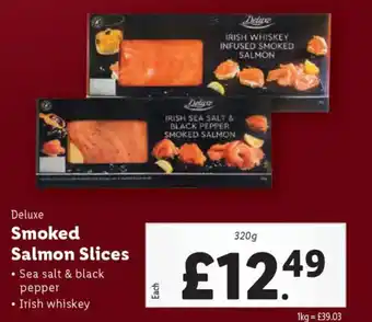 Lidl DELUXE Smoked Salmon Slices offer