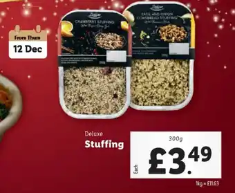 Lidl DELUXE Stuffing offer