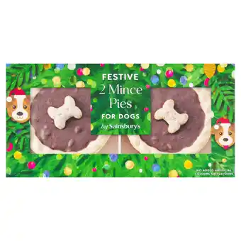 Sainsbury's Sainsbury's Festive Mince Pies For Dogs x2 offer