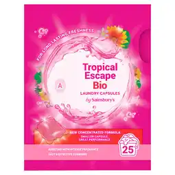 Sainsbury's Sainsbury's Tropical Escape Bio Laundry Capsules 25 Washes offer