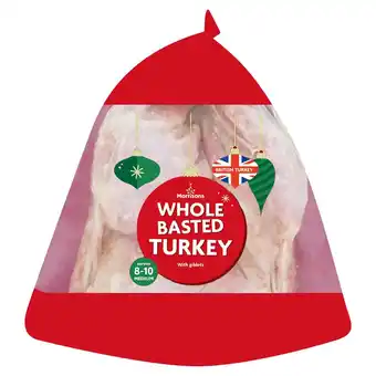 Morrisons Morrisons Frozen Medium Whole Basted Turkey 3.9-5.29 Kg offer