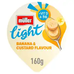 Morrisons Muller Light Banana and Custard Fat Free Yogurt offer