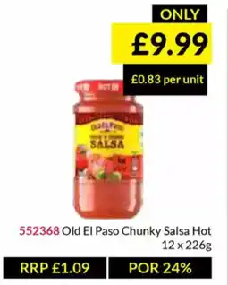 Musgrave MarketPlace Old El Paso Chunky Salsa Hot offer