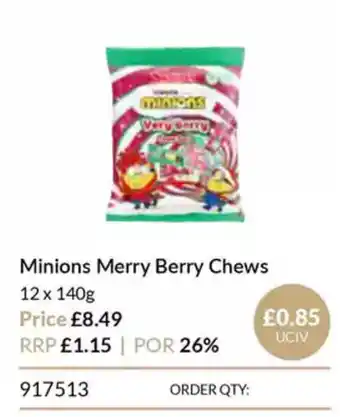 Musgrave MarketPlace Minions Merry Berry Chews offer